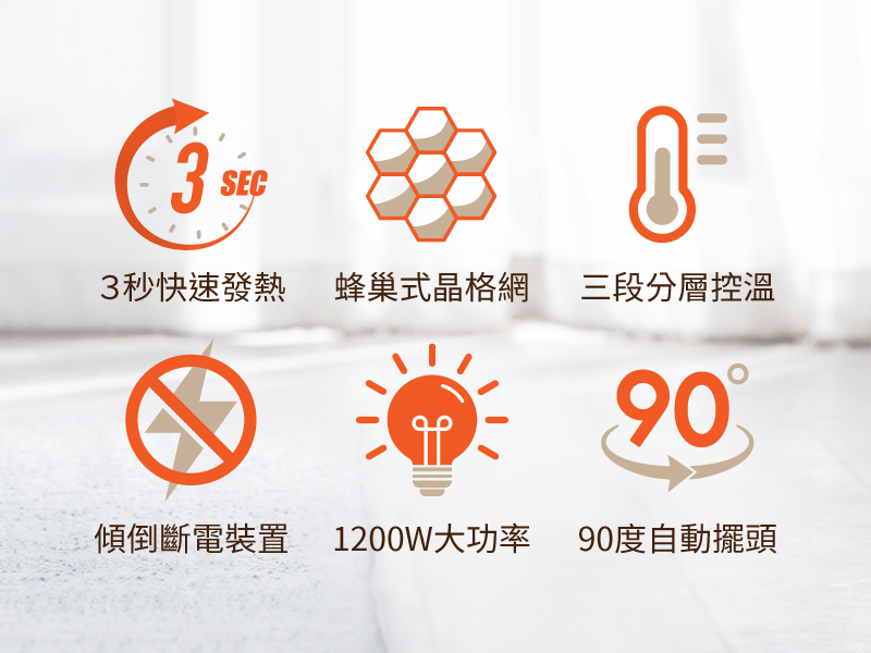 SANSUI山水 立式鹵素燈電暖器 SH-RU72 自動擺頭 防護斷電 SANSUI山水 立式鹵素燈電暖器 SH-RU72 自動擺頭 防護斷電