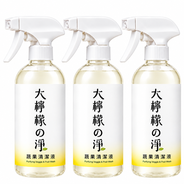 大檸檬の淨 蔬果清潔液380ml 3入｜官網獨家免運組合價