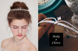 A161205【現貨】質感簡約水鑽流線閃耀公主皇冠【銀色】