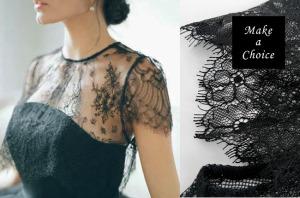 A170602【現貨】歐美超美睫毛蕾絲衣短版罩衫/披肩【黑色】