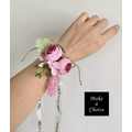 【A181108】【現貨】森系仿花薰衣草綁帶手腕花【粉紅色、紫色】_3