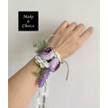 【A181108】【現貨】森系仿花薰衣草綁帶手腕花【粉紅色、紫色】_4