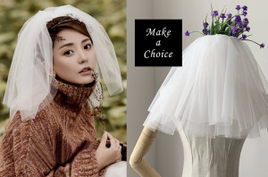 A190602【現貨】簡約白色雙層蓬蓬澎澎素紗裸紗附髮梳短頭紗