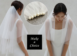 A250903【現貨】法式簡約經典手工珍珠串珠髮梳雙層軟紗頭網紗髮飾頭飾【髮梳】。新娘飾品婚禮求婚自助婚紗結婚登記生日派對表演