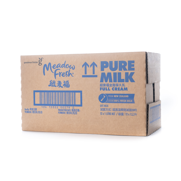 紐麥福 Meadow Fresh 保久乳1000ml x12(無法超商取貨)(特惠商品)