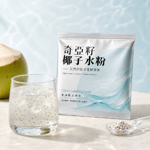 奇亞籽椰子水粉 16g 隨身包 - 潔淨配方、無防腐劑、無人工香料