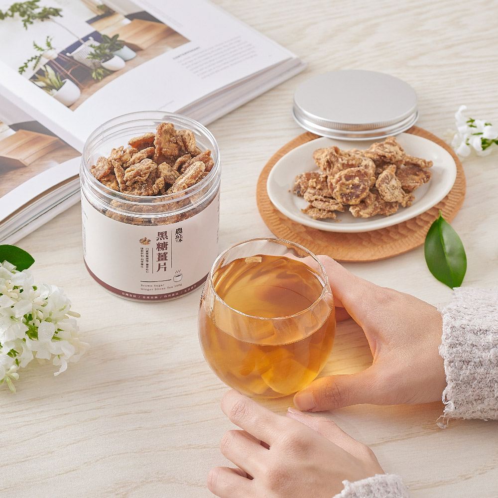 台東手作黑糖薑片 160g - 沖泡、即食且可 / 無香料色素、無防腐劑(請冷藏保存)