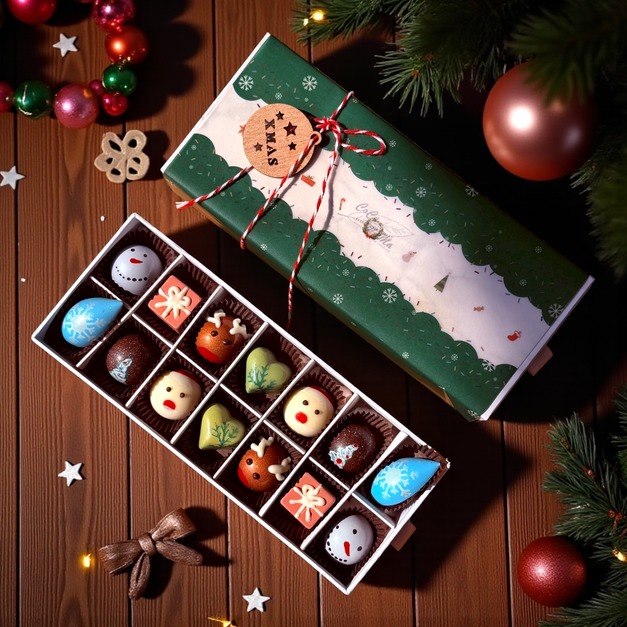 【聖誕🎄限定】幸福派對巧克力禮盒(14入) - CoCa MaMa 巧克力工坊