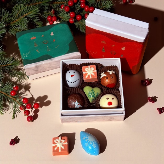 【聖誕🎄限定】幸福派對巧克力禮盒（6入) - CoCa MaMa 巧克力工坊