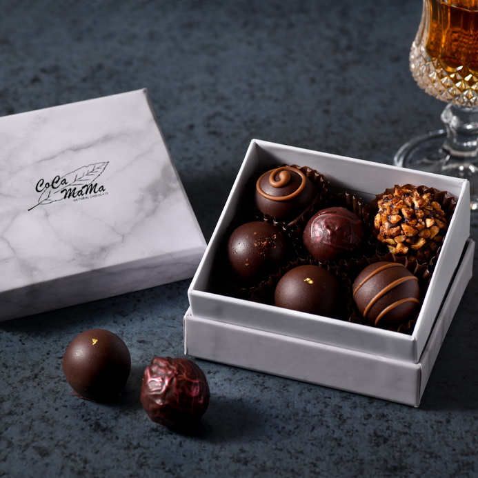 經典松露(含餡)巧克力系列禮盒(6入)