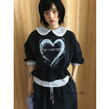 [02043708] 愛心圖案裙擺T_3