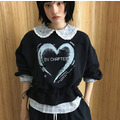 [02043708] 愛心圖案裙擺T