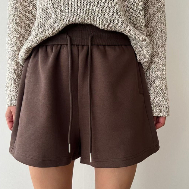 [06019709] 抽繩休閒棉短褲