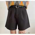 [06019808] 附皮帶西裝短褲