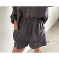 [06020408] 壓線鬆緊短褲