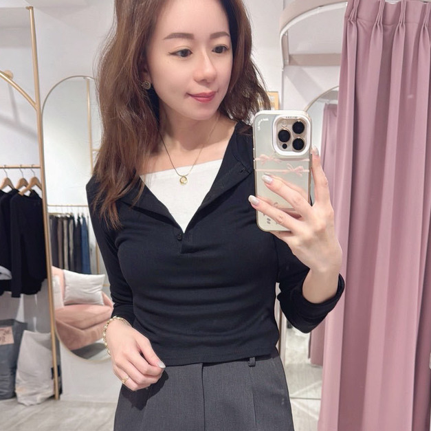 [02043104] 假兩件棉T