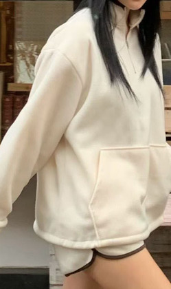 [06020804] 滾邊磨毛休閒衣