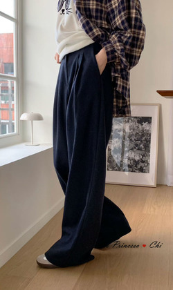 [06020705] 37%羊毛西裝褲