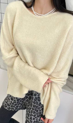 [12010905] 高雅素色暖毛衣