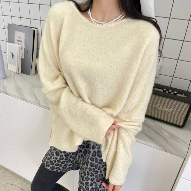 [12010905] 高雅素色暖毛衣