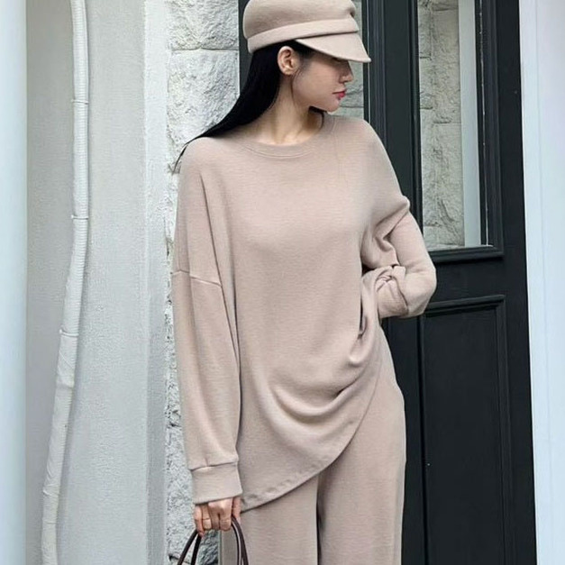 [02046105] 素色休閒毛料衣