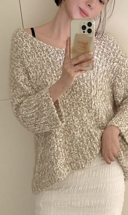 [12013500] 混色針織毛衣