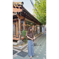[04013501] 優雅縮腰棉麻衫_6
