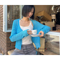 [13019303]坑條薄針織外套