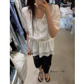 [04014201] 日系淡雅碎花裙擺衫_4