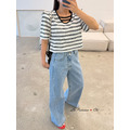 [02058405] 彩條紋短T_9