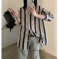 [03029602] 深藍條紋襯衫