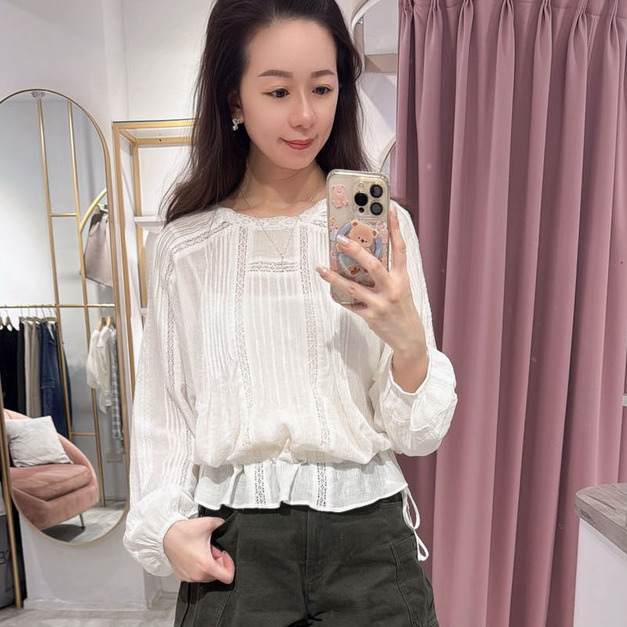 [04014409] 温柔感棉麻衫