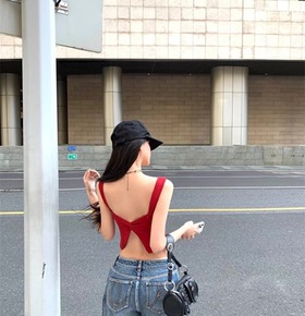 特價｜質感開衩美背胸墊背心