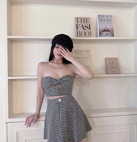 現貨無退換｜套裝平口背心+短裙