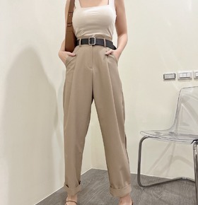 現貨無退換｜重磅皮帶西裝長褲