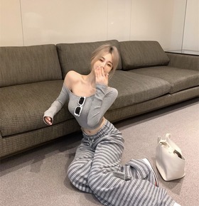 出清無退換｜條紋闊褲