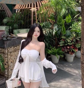 兩件式垂吊帶背心+外套