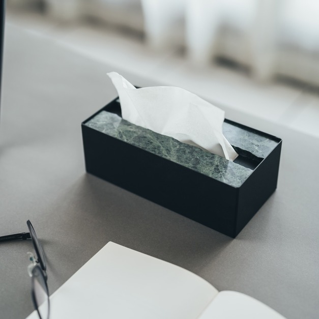 【限量商品】蛇紋石自然面面紙盒