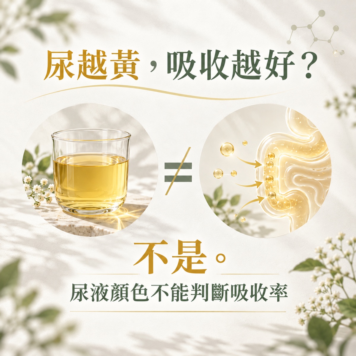 B群尿液顏色不能判斷維生素吸收率