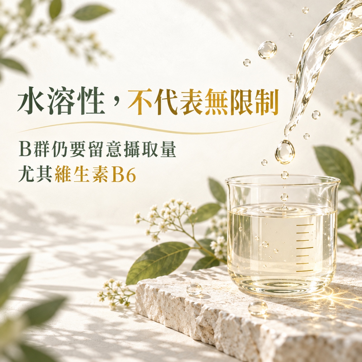 水溶性B群仍需注意維生素B6攝取量