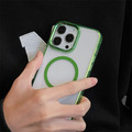 【JNW】 磁吸冰磁透明 金屬鏡頭框 耐撞擊防摔手機殼 iPhone 14 系列(支援MagSafe)_6