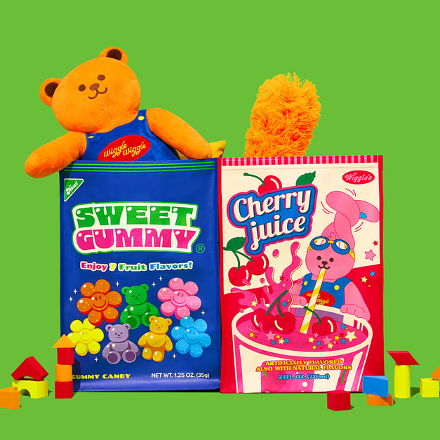 收納袋二入組-軟糖&小兔子