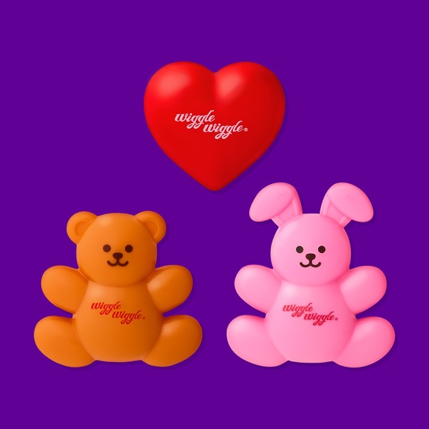 磁鐵夾三入組-小熊&小兔子