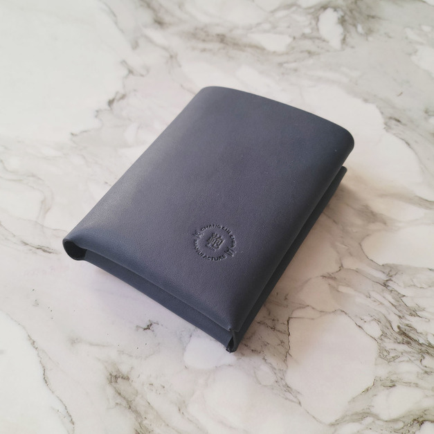 折疊短錢包#深藍色