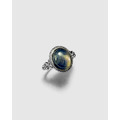 Labradorite 雙色灰月光蛋面戒指_1