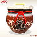 【獨家款】招財陶瓷米甕-古早紅(招財進寶)