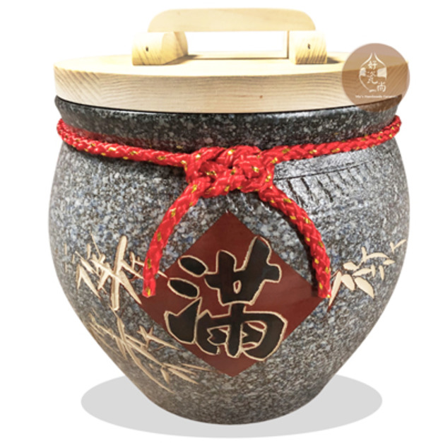 仿石釉(刻竹款)