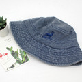 【瑟夫貝爾】刺繡水洗丹寧帽|漁夫帽|時尚.文青 (3色)_2