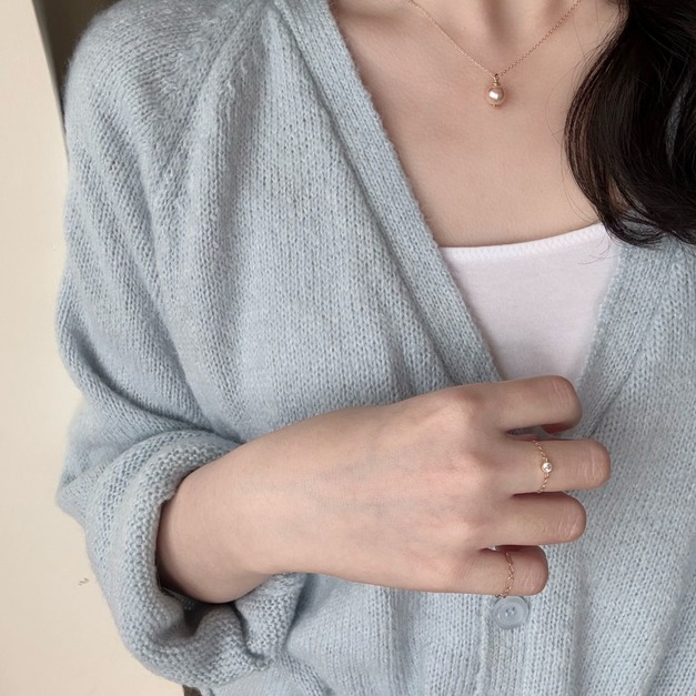 奧地利香檳金珍珠項鍊