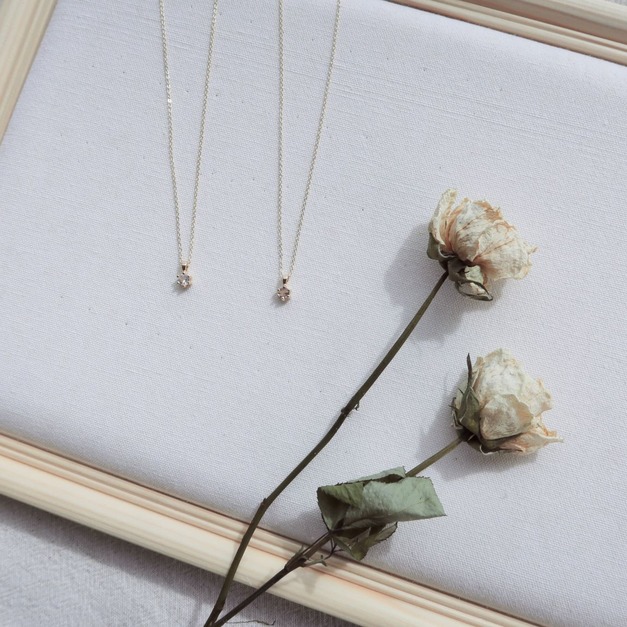 春日暖光寶石項鍊(多色)